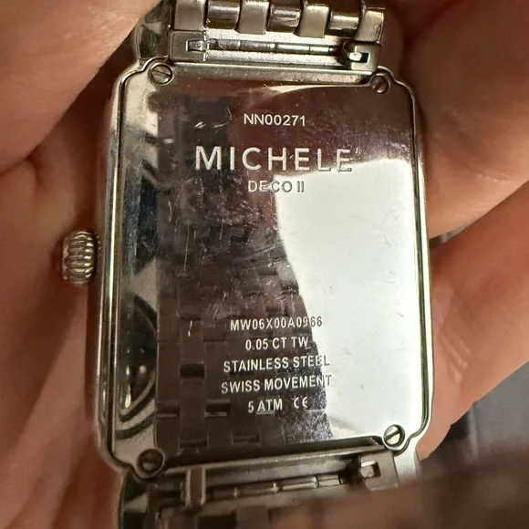 Michele Deco ll Diamond Dial Luxury Watch with 2 Bands - Picture 8 of 8